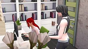 My goth girlfriend in Sims 4 futa action! 🎮