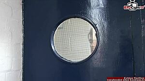 hey, wanna watch this gorgeous blonde babe take double cumshots?