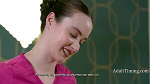 lesbian masseuse licks pussy and gets rizz with spanish subs
