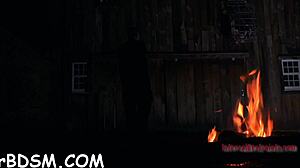 gagged hotty gets clit pleasured in domination 😈