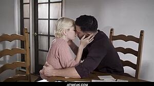 Hey, wanna know how this blonde seduces with big tits?