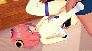 Anya regresa mojada de la piscina esta caliente y quiere una gran polla version adulta