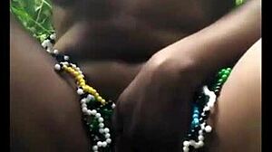 Msanzi Girl Shows Fine Pussy in Forest