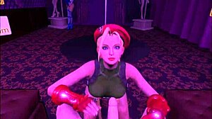 Cammy White Rides Cock In Crazy Virtual Reality Cosplay Game