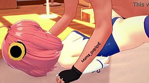 Anya regresa mojada de la piscina esta caliente y quiere una gran polla version adulta