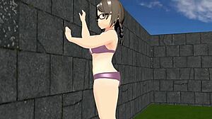 uhh, i think this plump anime girl playin tennis got huge tits... didn’t expect that!