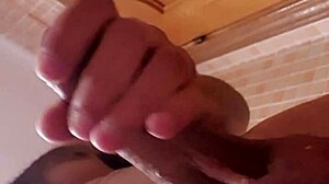 excitement builds after hot shower