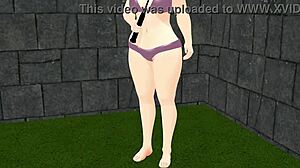 uhh, i think this plump anime girl playin tennis got huge tits... didn’t expect that!