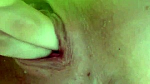Close-up fingering leads to creampie and anal
