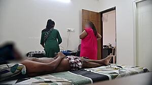Bold Dick Flashing To Two Indian Maids