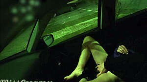 Public parking voyeur catches wife's steamy doggy style session