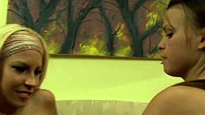 German babes explore first-time lesbian licks in intimate setting