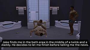 owen and jake casually fuck the new neighbor couple in sims 4 gym scene