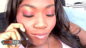 Ebony Goddess Takes Massive Cock Deeply