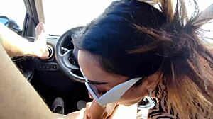 Found holiday footage in Puglia with rental car fun. A steamy outdoor memory!