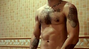 excitement builds after hot shower