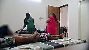 Bold Dick Flashing To Two Indian Maids