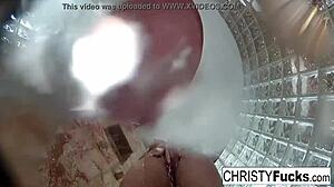 Hot shower bts fun with christy dahlia and ivan