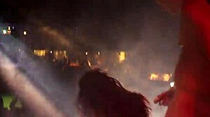 Military guys put on a hardcore public show on Alicante stage. Crowds went wild!