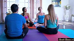 Yoga Stepdaughter Banged Hard After Sucking Cock!