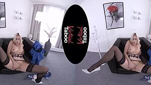 Virtual Taboo Blonde’s Big Ass Masturbates at Office