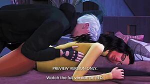 naughty 3d hentai sex preview with playful hearts 😍