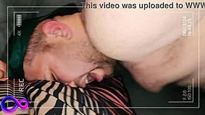 After first fuck, guys repeat bareback in living room