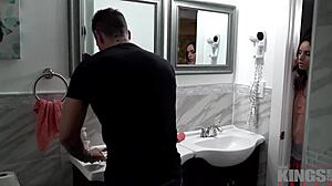 Filthy Kings - Step-sis rides hard in doggystyle and cowgirl. Her petite body takes every thrust.