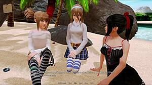 Intriguing harem hotel game with anime characters.