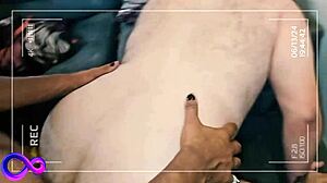 After first fuck, guys repeat bareback in living room