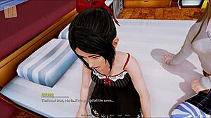 Intriguing harem hotel game with anime characters.