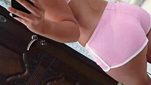 I love watching Mia Piper masturbate by the mirror