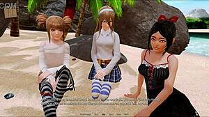 Intriguing harem hotel game with anime characters.