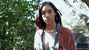 Ebony Babe Brookliyn Enjoys Solo Softcore Session