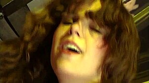 Brunette teen 18+ gets a wild fuck with hairy beaver action