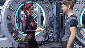 In Stranded In Space 95, I Feel Deep Emotion Holding Hands With Curvy Asian Scientist Milf