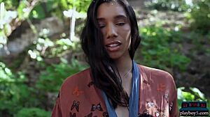 Ebony Babe Brookliyn Enjoys Solo Softcore Session