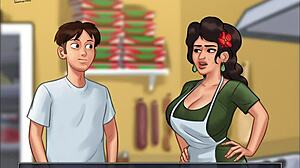 summertime saga episode 122 features big ass cartoon anime girl getting her ass fucked