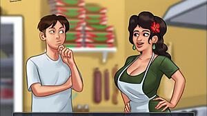 summertime saga episode 122 features big ass cartoon anime girl getting her ass fucked