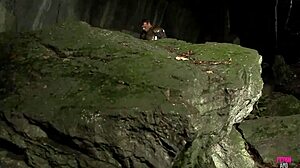 Knight Takes Hot Brunette Outdoors for Doggy and Cowgirl Action Under the Stars. They Go All Night!