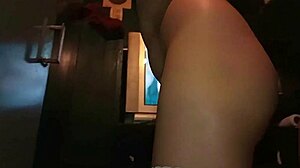 Intense public sex in night club