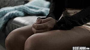 adria rae sucks boss's cock obediently