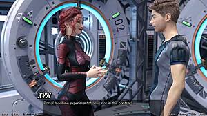 In Stranded In Space 95, I Feel Deep Emotion Holding Hands With Curvy Asian Scientist Milf