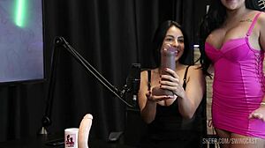 Compilado of Anabele Nogueira in Swing Cast with Tifany Rocha on Sheer Red. Stunning Group Action Outdoors with Sexy Amateurs.