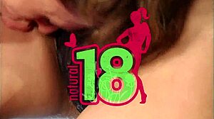 Brunette teen 18+ gets a wild fuck with hairy beaver action