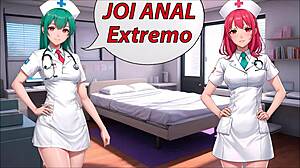 i'm jerking off to this extreme anal joi with shemale, it's an endless experiment
