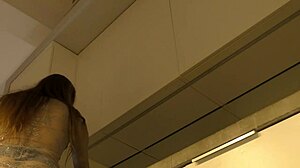 fitness model hot tight pussy turns yoga shoot into handjob