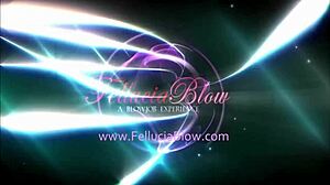 Stunning redhead gives artistic blowjob