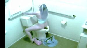 Bath Masturbator Caught on Hidden Cam Spying Teen Solo