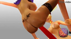 Two Busty Lesbians Use Double Dildo In Public Store Uncensored